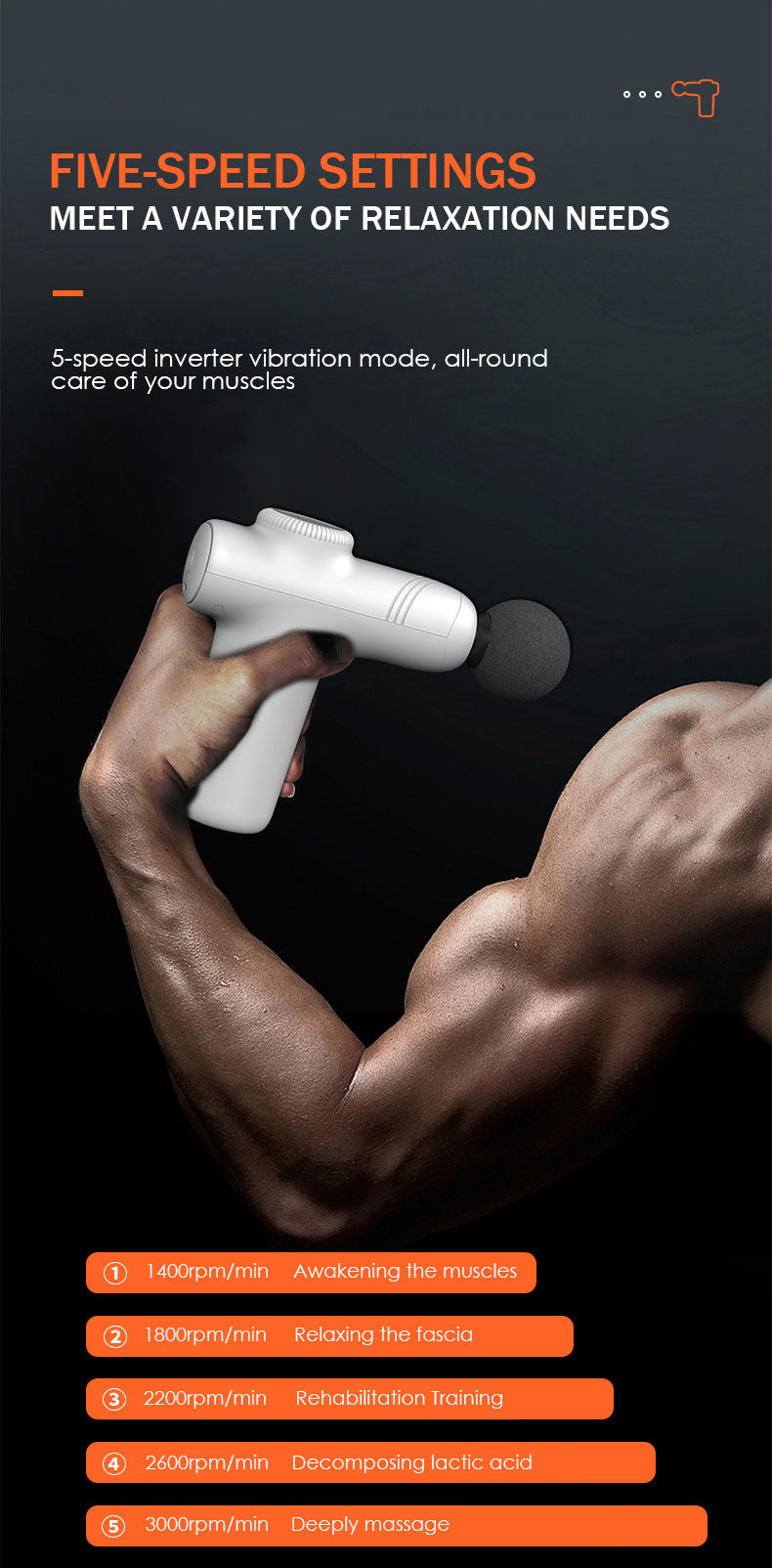 Mini Fascia Gun - Portable Muscle Relaxation Massager