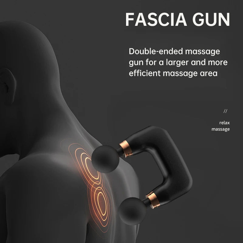Double Head Fascia Massage Gun