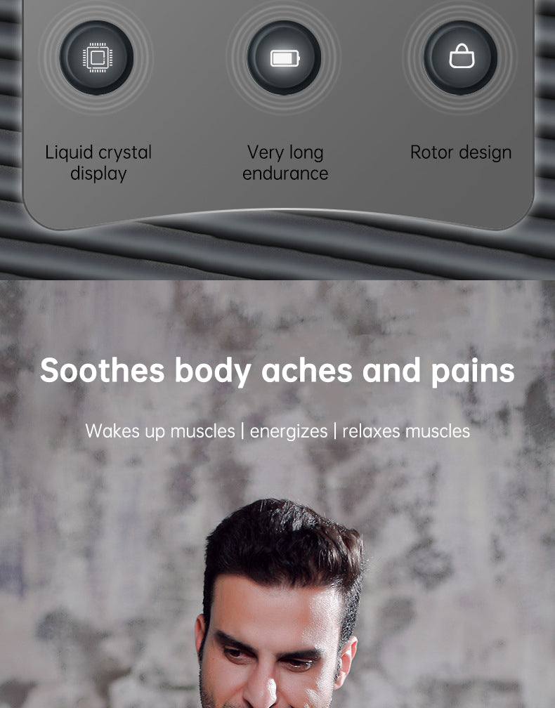 900-Turn Rotatable Fascial Massage Gun