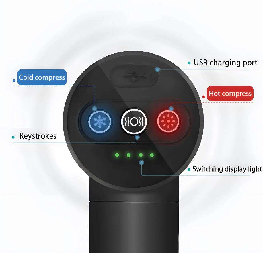 Heat&Cool Massage Gun - Mini Deep Tissue Percussion Muscle Massager