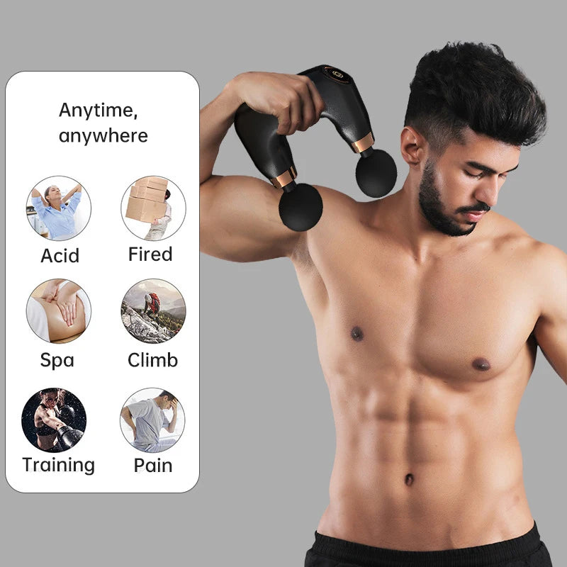 Double Head Fascia Massage Gun