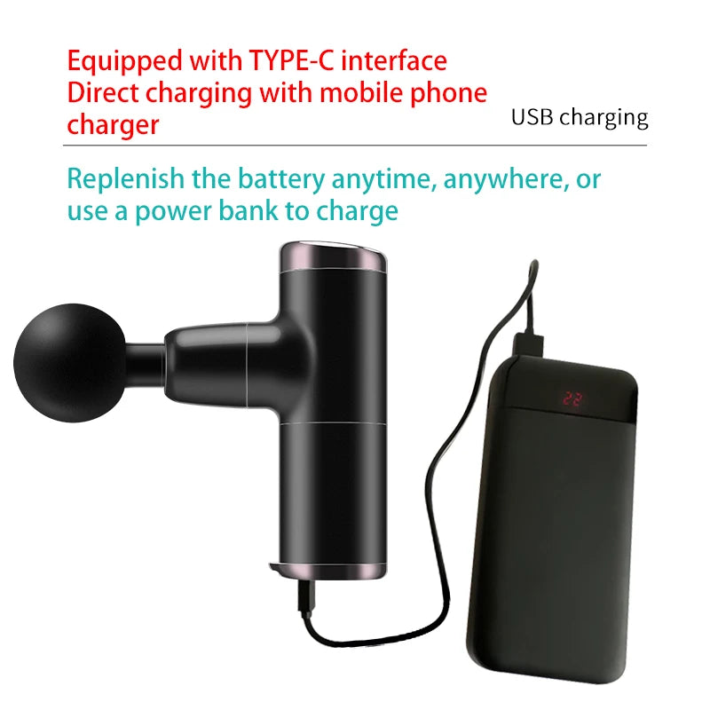 Mini Electric Massage Gun - Deep Tissue Muscle Recovery